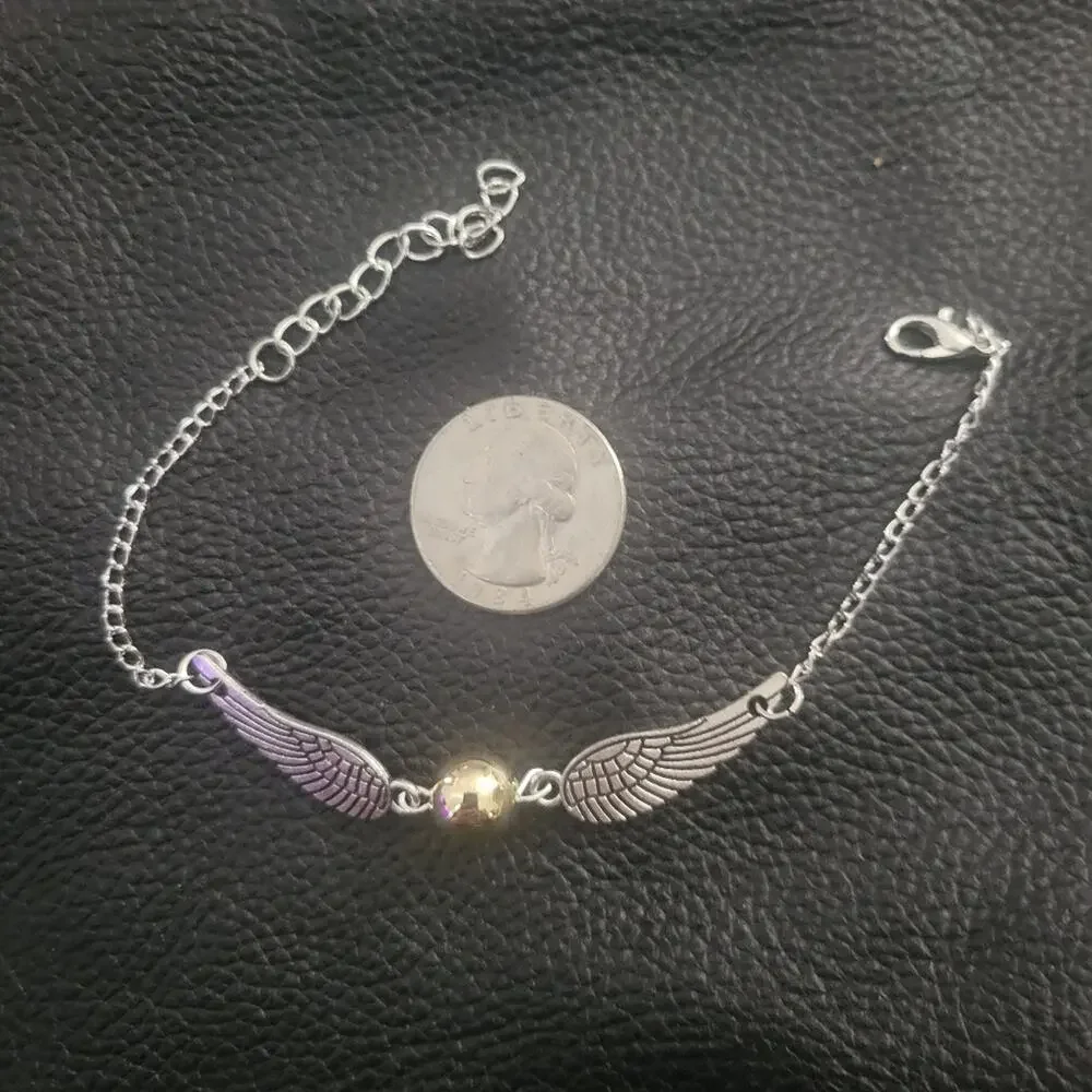 Harry Potter Golden Snitch themed bracelet